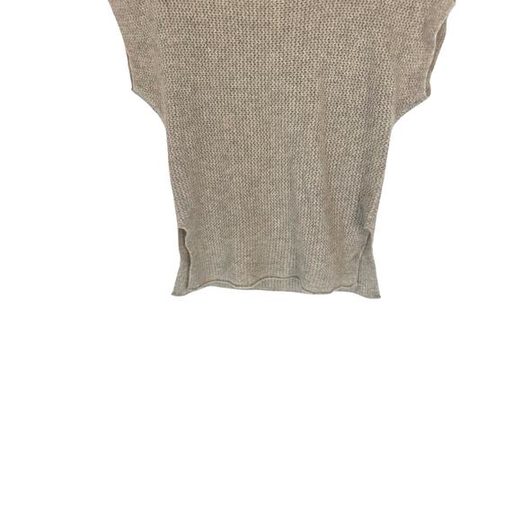 Sundance Gray Knit Crew Neck Pullover Short Sleeve Cashmere Sweater Size Medium - Picture 3 of 8